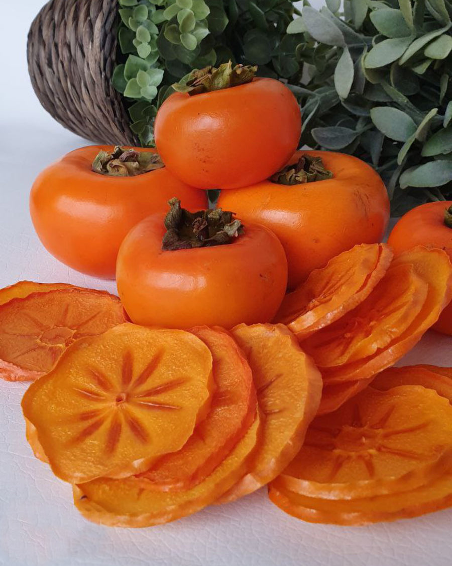 Dried Persimmon Slices. No Added Sugar.