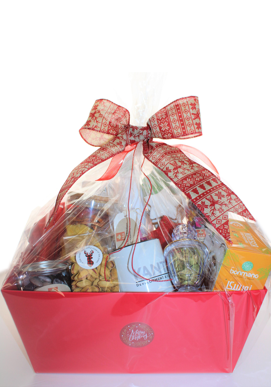 Gift Basket Code 0017 ( red bin )